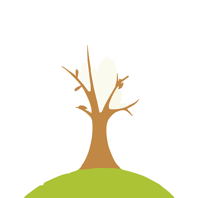 Free deforestation dead tree autumn illustration