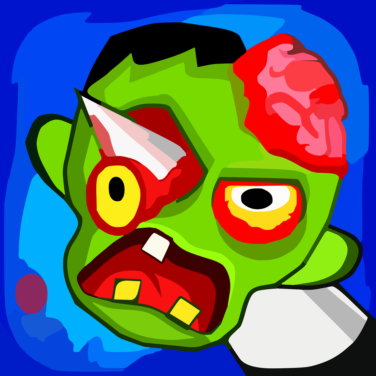 10000 多张免费的“Cartoon Zombie”和“僵尸”矢量图 - Pixabay
