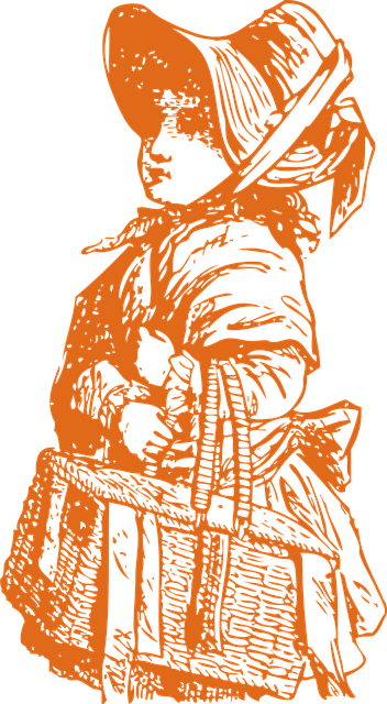 Free victorian lady hat vector