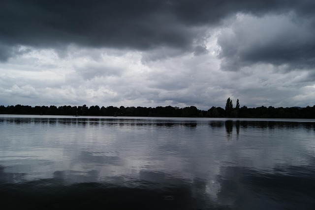 Free Lake Rain photo and picture