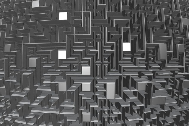 Free maze labyrinth wall illustration
