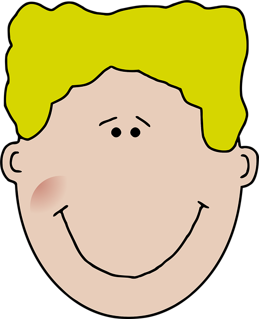 Free boy face happy illustration