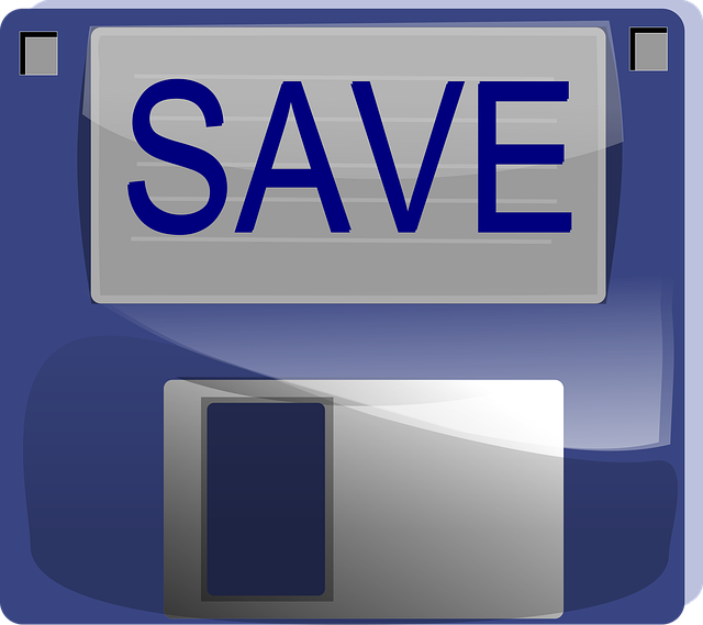 Free save disk floppy vector