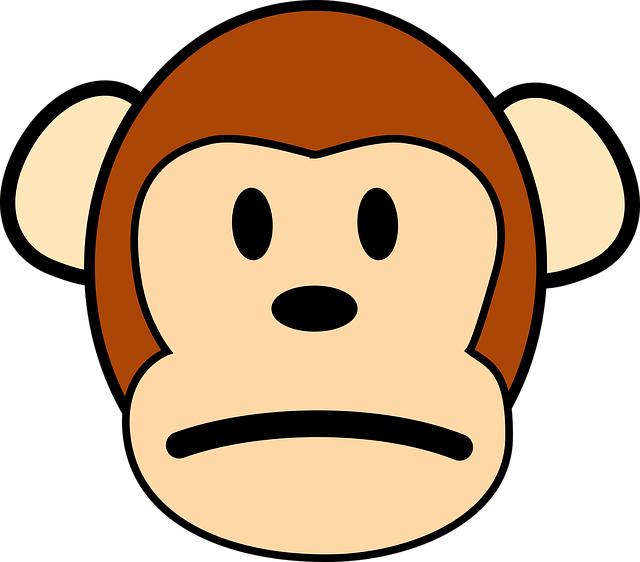 Free monkey unhappy sad vector