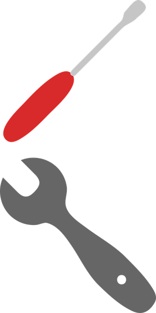 Free wrench screwdriver repair vector