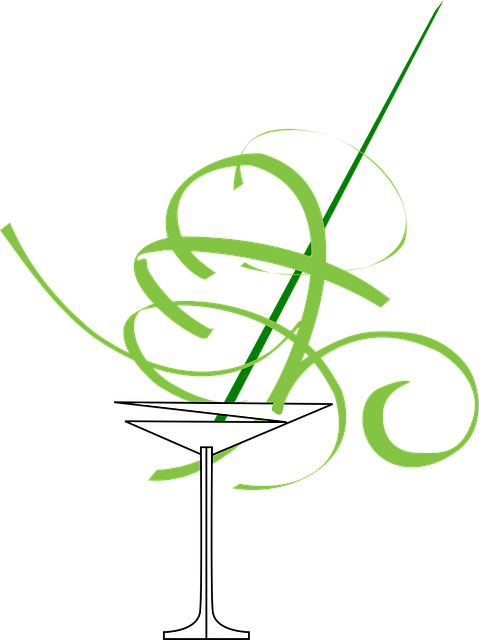 Free drink cocktail martini vector