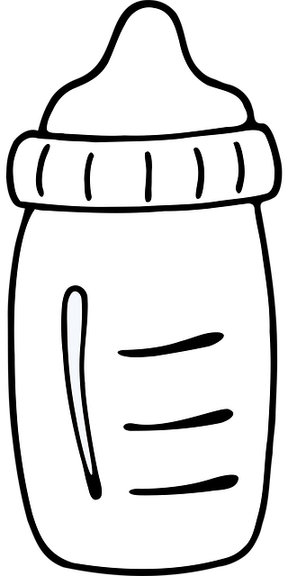 Free bottle milk baby illustration