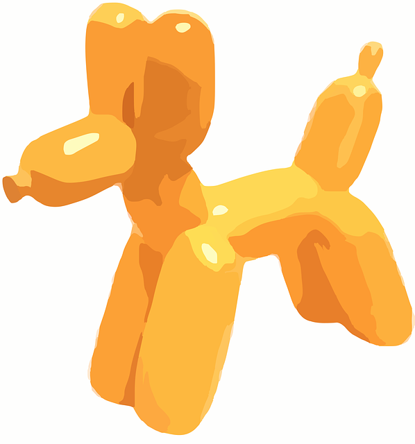 Free dog pet balloons illustration