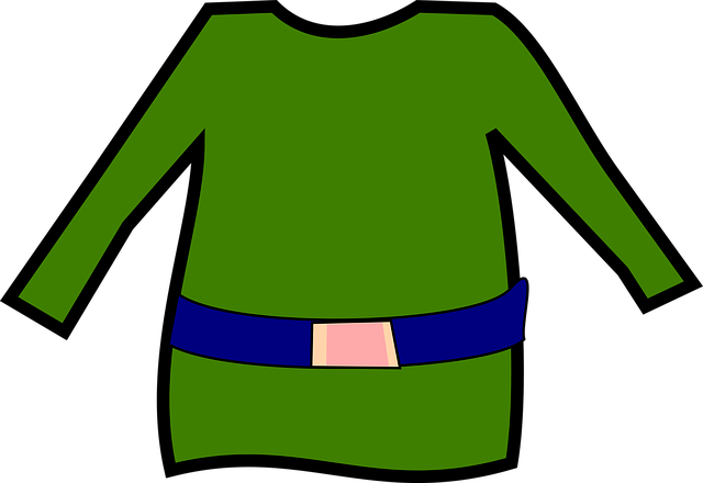 Free elf green shirt illustration