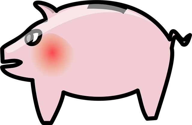 Free piggy bank savings pink vector
