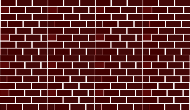 Free wall bricks building vector