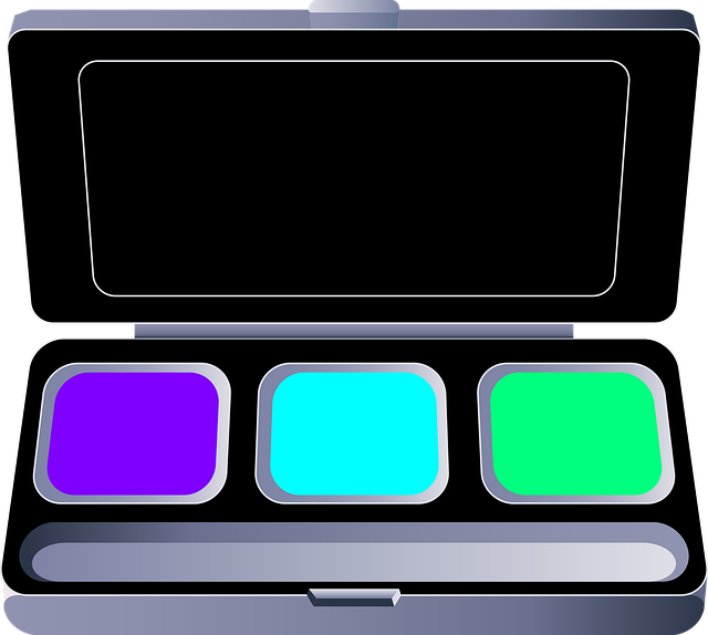 Free eye shadow make-up beauty vector