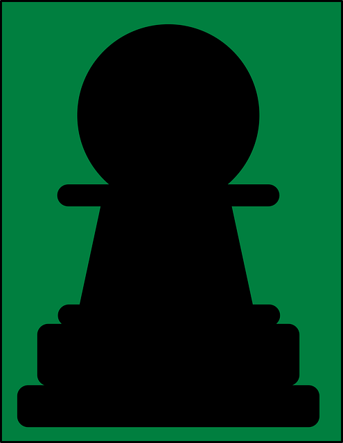 Free chess pawn green vector