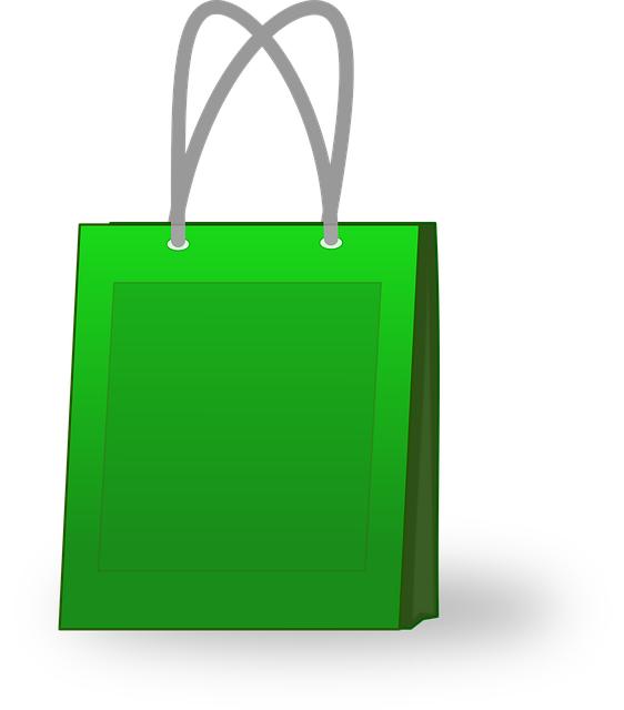 Saco, Verde, Shopping, Oferta, Papel