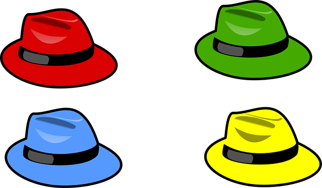 Free hats fedoras colorful illustration