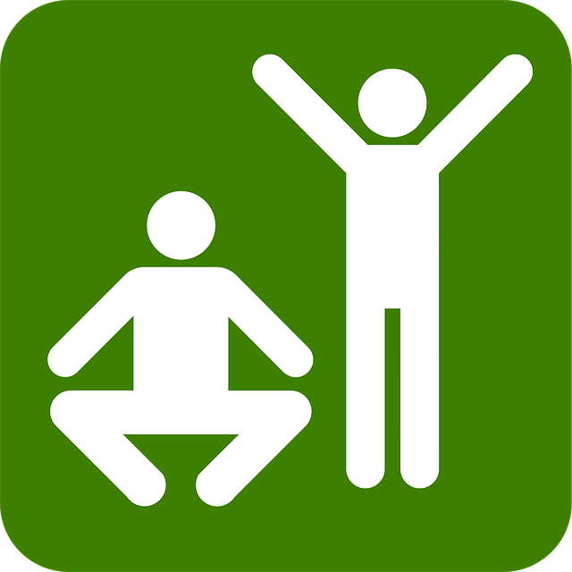 Free rest area stretching park vector