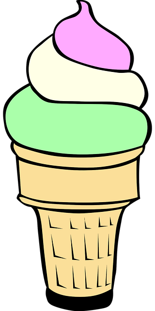 Free ice cream happy birthday illustration
