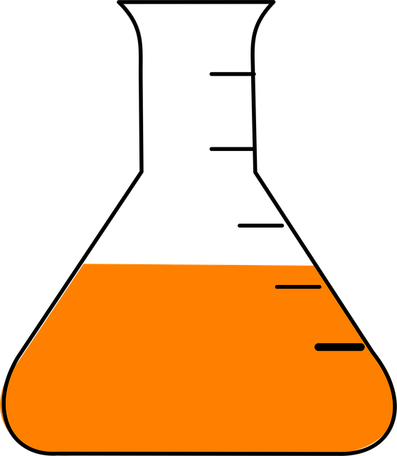 Free flask chemistry lab illustration