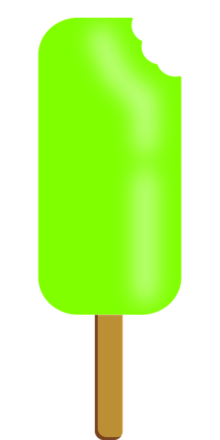 Free popsicle green food vector