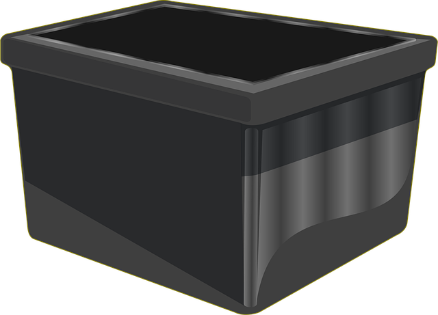 Free container black box vector