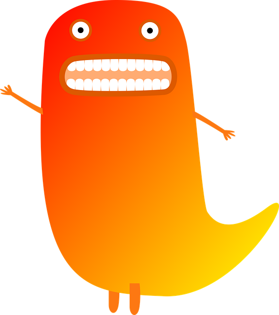 Free monster eyes red vector