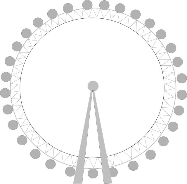 Riesenrad, Auge, Grau, Fahrt, England