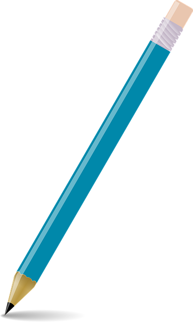 Free pencil school blue vector