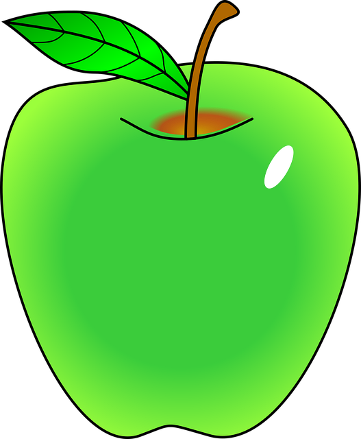 Free Green Apple vector and picture