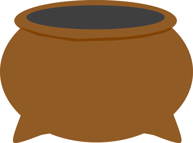 Free pot urn brown vector