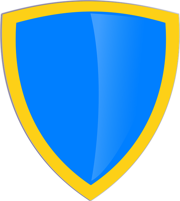 Free shield gold symbol vector