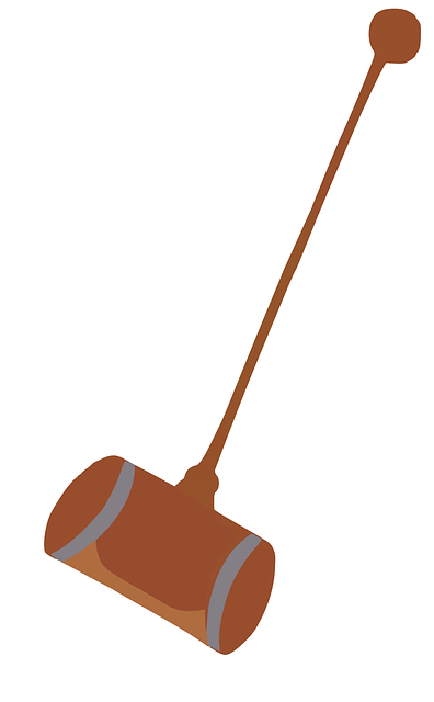 Free croquet mallet wood vector