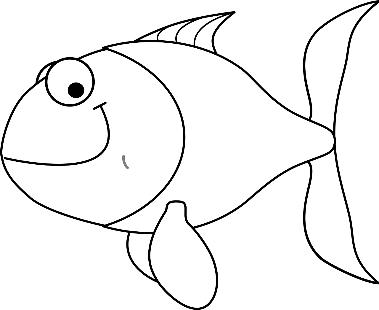 Clipart Cartoon Fish Black And White Clipart Cartoon Fish Black And White