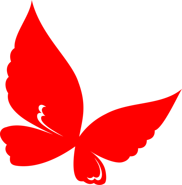 Free butterfly nature art illustration