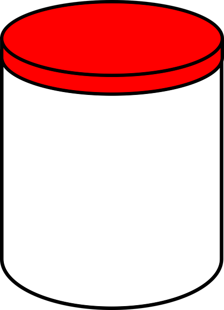 Free jar white red cup vector