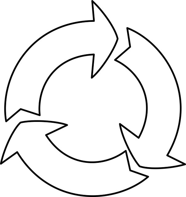 Free reuse recycle sign illustration