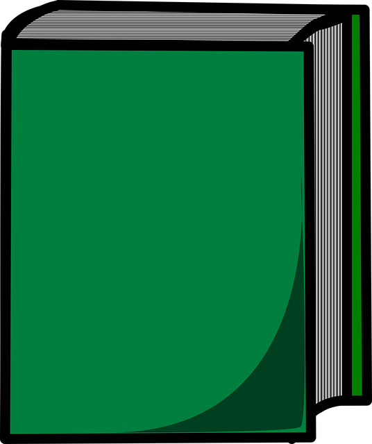 Free book hard cover closed vector