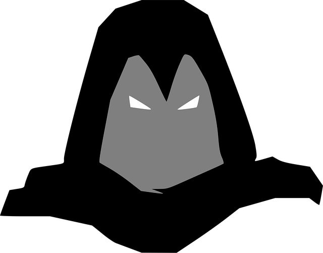 Free mask black danger vector