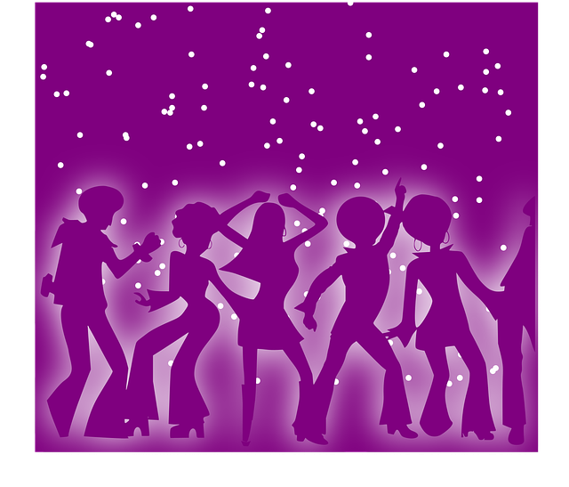 Oameni, Dans, Discotecă, Violet, Stele