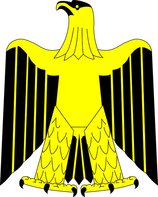 Free eagle heraldic animal gold illustration