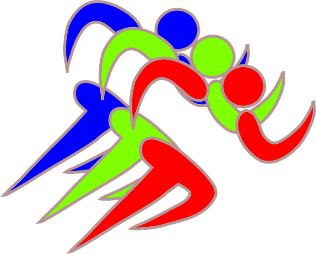 Free runner icon sport vector
