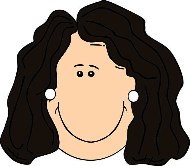 Free woman happy lady illustration