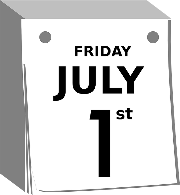 Kalender, Dag, Først, Måned, Tåre, Juli