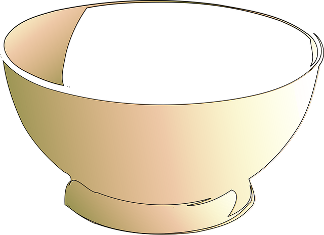 Free bowl empty dish vector