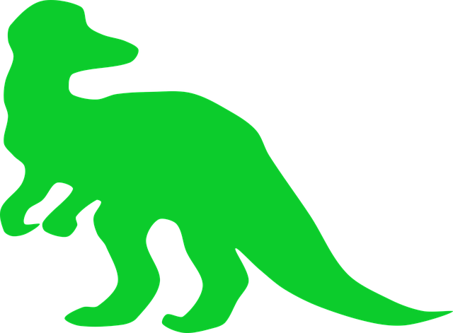 Free dinosaur stand backlegs vector