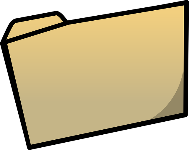 Free folder closed shut vector