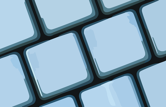 Free keyboard button text vector