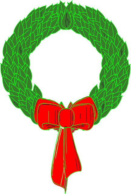 Guirnalda, Navidad, Bonita, Verde