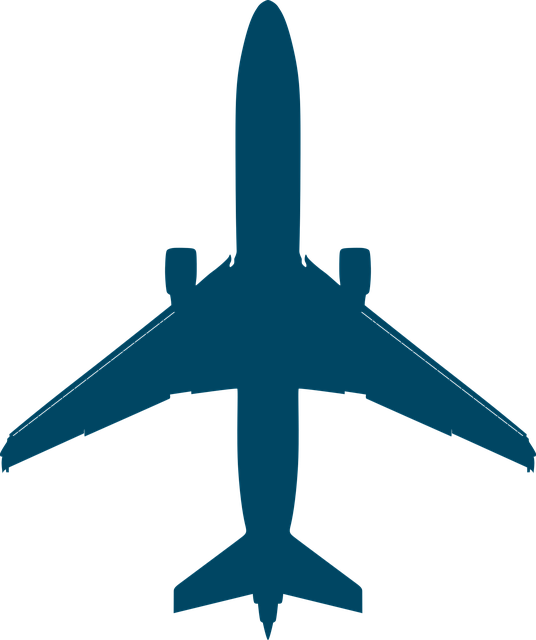 Free airplane airline blue vector
