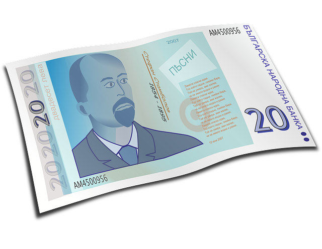 Geld, Rechnung, Zwanzig, Papier, Blau