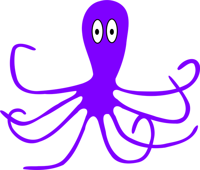 Free octopus nature purple vector